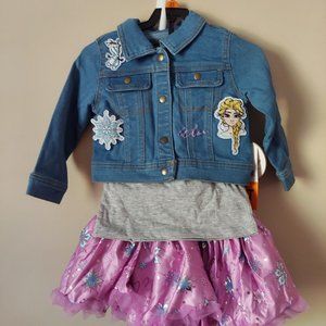 Brand new Disney Tutu Couture 3 piece set Frozen